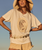The Spell Womens Mermaid Cove Appliqué T-Shirt in White Sands