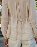 The Spell Womens Hera Lace Shirt in Macadamia