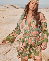 The Spell Womens Floridian Shirt Dress in Sage