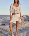 The Spell Womens Maiden Lace Mini Skirt in Antique White