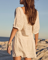 The Spell Womens Maiden Lace Mini Skirt in Antique White