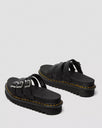 The Dr Martens Womens Blaire Slide Leather Sandals in Black
