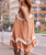 Poison Peach Dress in Rose