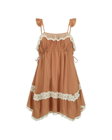Poison Peach Dress in Rose