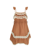 Poison Peach Dress in Rose