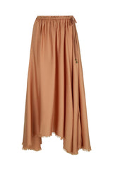 Poison Peach Maxi Skirt in Rose