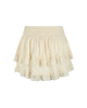 Labyrinth Lace Mini Skirt in Cloud Cream