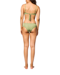 Le Soleil High Waist Bikini Bottoms in Jungle Roof