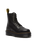 The Dr Martens Womens Jadon III Pisa Leather Platform Boots in Black Pisa