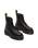 The Dr Martens Womens Jadon III Pisa Leather Platform Boots in Black Pisa