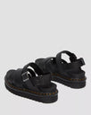 The Dr Martens Womens Voss II Leather Sandals in Black