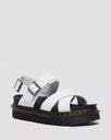 The Dr Martens Womens Voss II Leather Sandals in White