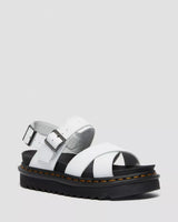 The Dr Martens Womens Voss II Leather Sandals in White