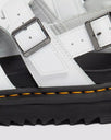 The Dr Martens Womens Voss II Leather Sandals in White