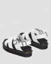 The Dr Martens Womens Voss II Leather Sandals in White