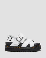 The Dr Martens Womens Voss II Leather Sandals in White