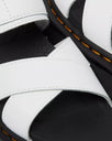The Dr Martens Womens Voss II Leather Sandals in White