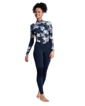 Swell Natural 3/2mm Back Zip Wetsuit in Flower