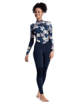 Swell Natural 3/2mm Back Zip Wetsuit in Flower