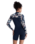 Swell Natural 2mm Front Zip Spring Wetsuit in Flower