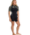 Swell Natural 2mm Back Zip Shorty Spring Wetsuit in Black Floral