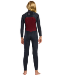 Girls Swell Natural 4/3mm Front Zip Wetsuit in Electic Pink