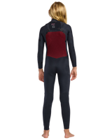 Girls Swell Natural 4/3mm Front Zip Wetsuit in Electic Pink