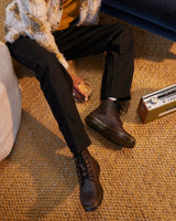 The Dr Martens Mens Thurston Chukka Crazy Horse Boots  in Dark Brown