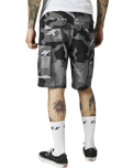 The Fox Mens Slambozo Camo Walkshorts in Black Camo