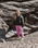 Girls Thousand Stars Corduroy Joggers in Mauve Orchid