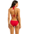 The Seafolly Womens Collective Multi Fit Longline Tri Bikini Top in Cosmo Red