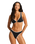 Beach Bound Ring Front Bikini Top in Black