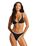 Beach Bound Ring Front Bikini Top in Black