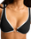 Beach Bound Ring Front Bikini Top in Black