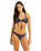 The Seafolly Womens Belle Multi Fit Longline Tir Bra Bikini Top in Blue Indigo