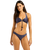 The Seafolly Womens Belle Multi Fit Longline Tir Bra Bikini Top in Blue Indigo