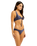 The Seafolly Womens Belle Multi Fit Longline Tir Bra Bikini Top in Blue Indigo