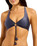 The Seafolly Womens Belle Multi Fit Longline Tir Bra Bikini Top in Blue Indigo