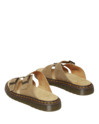 The Dr Martens Mens Savannah Tumbled Nubuck Sandals in Savannah Tan