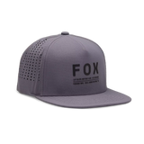 The Fox Mens Non Stop Tech Snapback Cap in Steel Grey