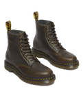 The Dr Martens Mens 1460 WL Grizzly Boots in Olive