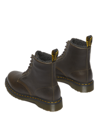 The Dr Martens Mens 1460 WL Grizzly Boots in Olive