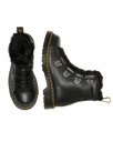 1460 Faux Fur Lined Lace to Toe Boots in Black