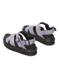 The Dr Martens Womens Voss II Buttersoft Leather Strap Sandals in Frosted Lavender