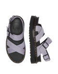The Dr Martens Womens Voss II Buttersoft Leather Strap Sandals in Frosted Lavender