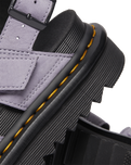The Dr Martens Womens Voss II Buttersoft Leather Strap Sandals in Frosted Lavender