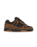 The DC Shoes Womens Stag Shoes in Cheetah & Black