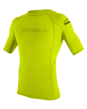 The O'Neill Boys Basic Skins Rash Vest in Lime