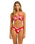 The Seafolly Womens Mayflower Halter Bandeau Bikini Top in Cosmo Red