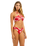 The Seafolly Womens Mayflower Halter Bandeau Bikini Top in Cosmo Red